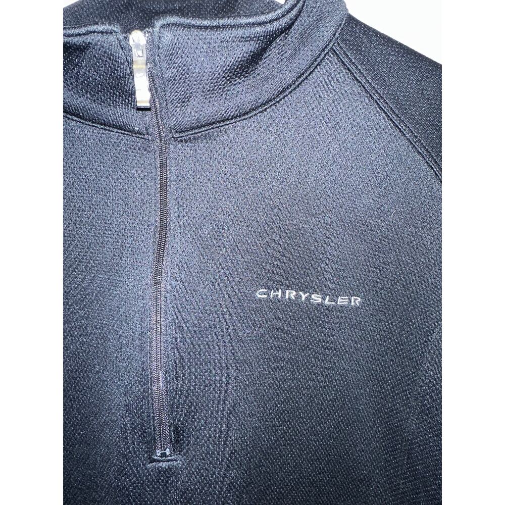 ⭐️ Men’s Nike Golf / Chrysler  Black Quarter Zip Sweatshirt Size Large Preppy - Picture 2 of 6
